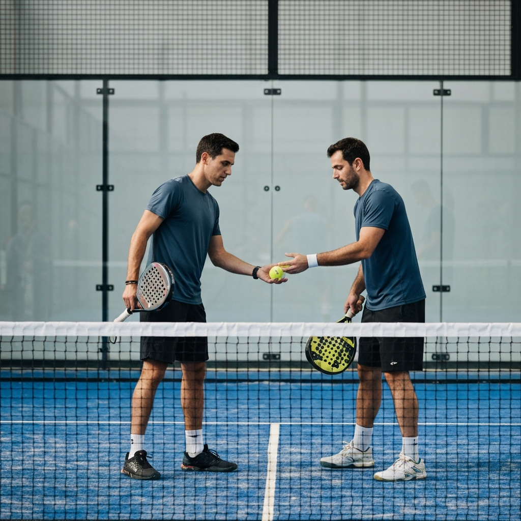 Sportieve padel-etiquette bij een twijfelbal